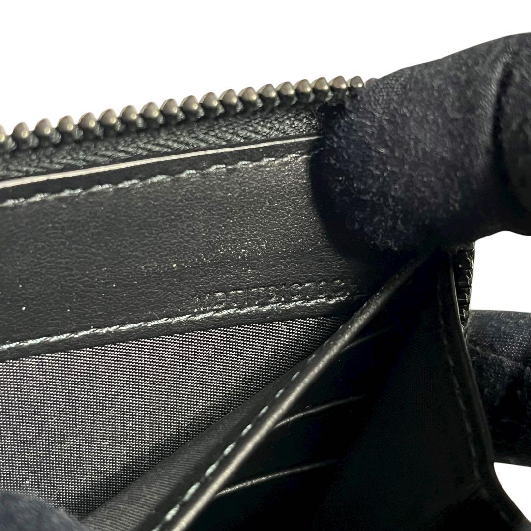 レア✨バーバリー 長財布 ラウンドファスナー チャコール スモークドチェック 黒