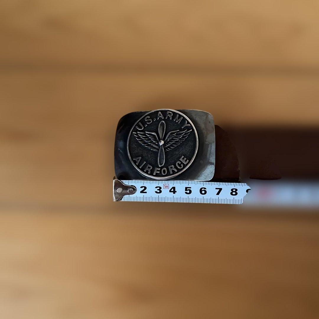 アルバトリー【albatroy】エアーフォースシルバーバックルレザーベルト