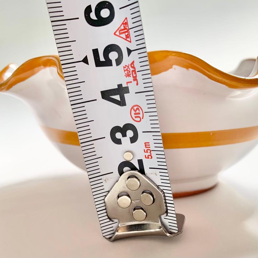 パスクワーレ社 フリル皿　オレンジ直径13cm高さ5cm２個セット