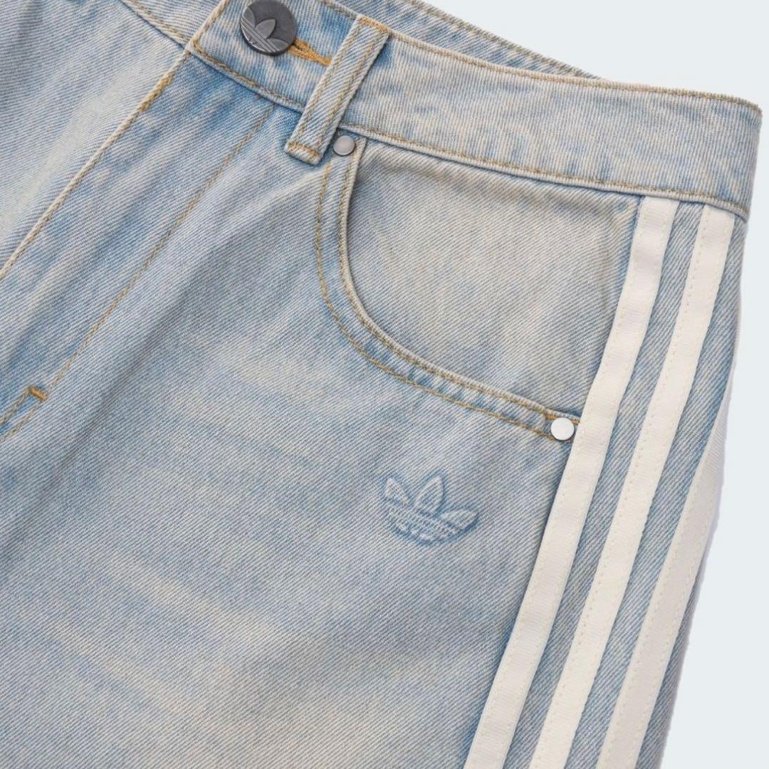 新品24⭐️ADILENIUM バナナフィット ブルー ウォッシュドデニムパンツ