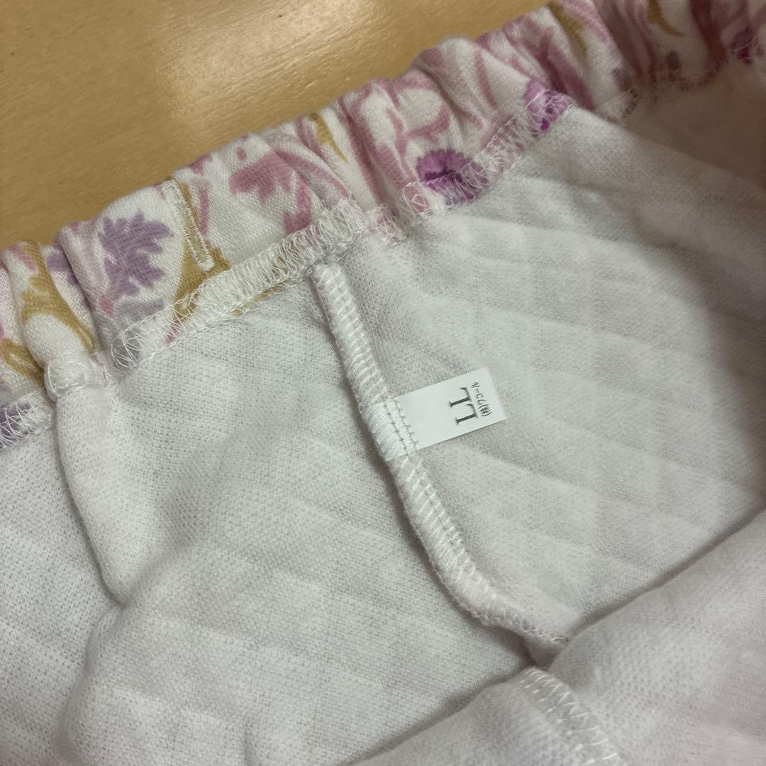 ミントン♪新品 長袖パジャマ ＬＬサイズ ワコール　あったか素材　キルトニット