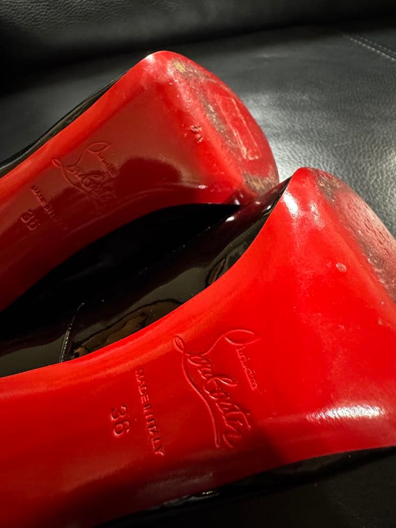 【再々値下げ】Christian Louboutin オープントゥ ハイヒール