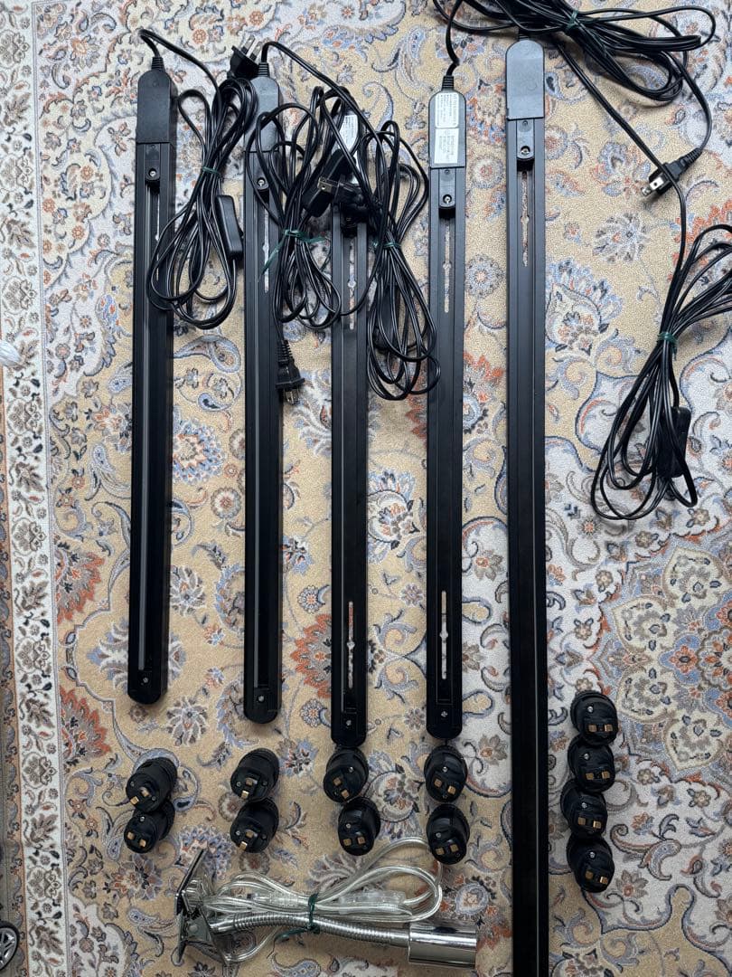 ダクトレール4本セット、ソケット12個