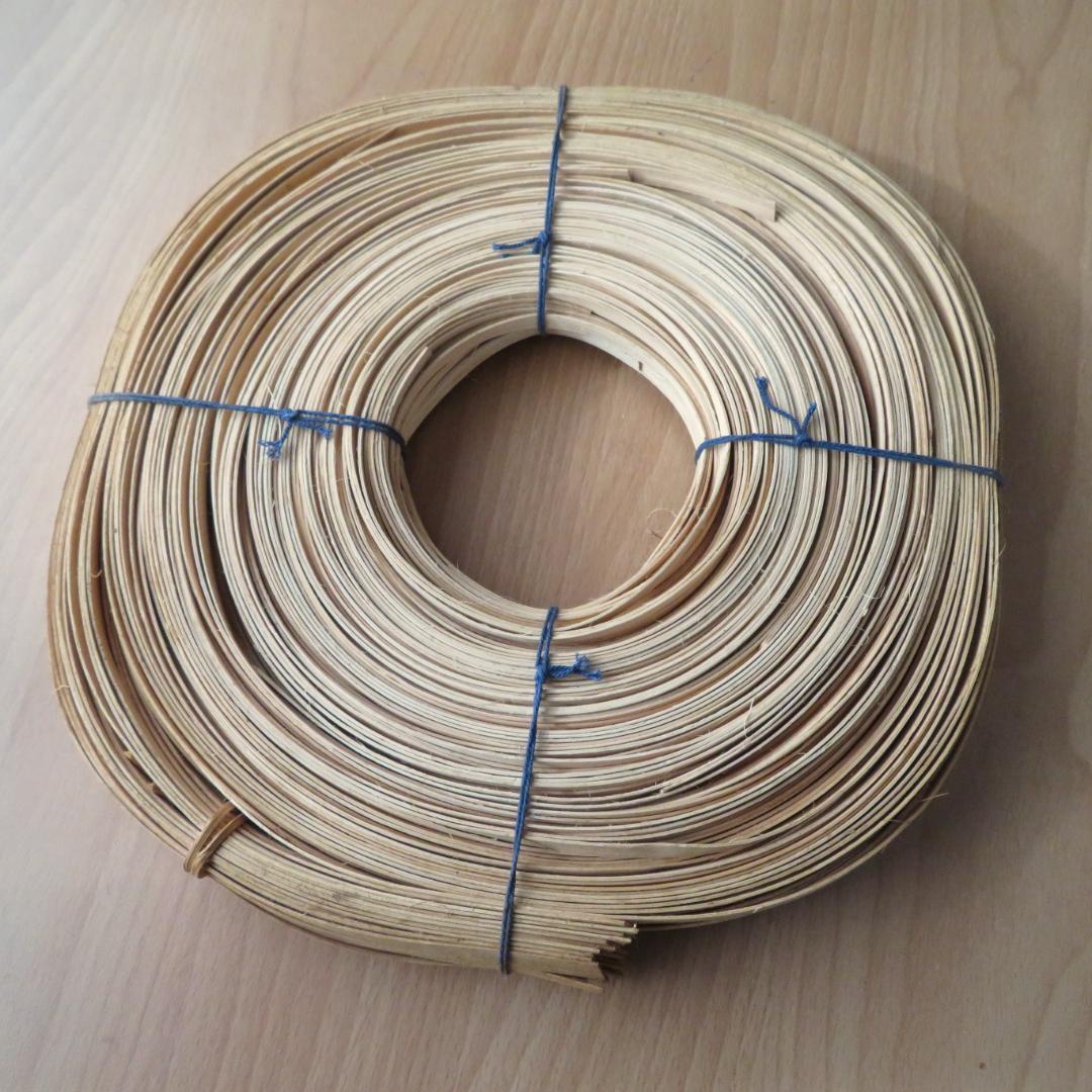 バスケット材料　リード　5点まとめて　約2,200g　木製　かご籠