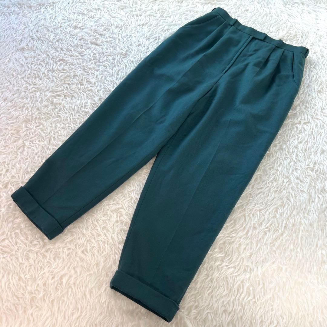 【希少カラー】 レリアン 別注ドイツ生地 パンツスーツ 2B グリーン 2XL