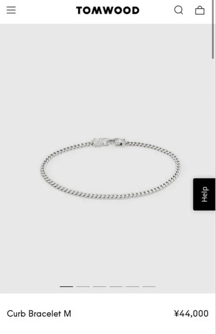 a*様 トムウッド　TOMWOOD Curb Bracelet M 7インチ