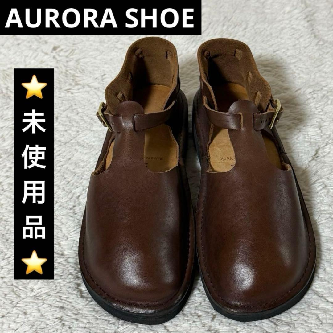 ⭐️未使用品⭐️　オーロラシューズ　Tストラップ　ウエストインディアン　ブラウン