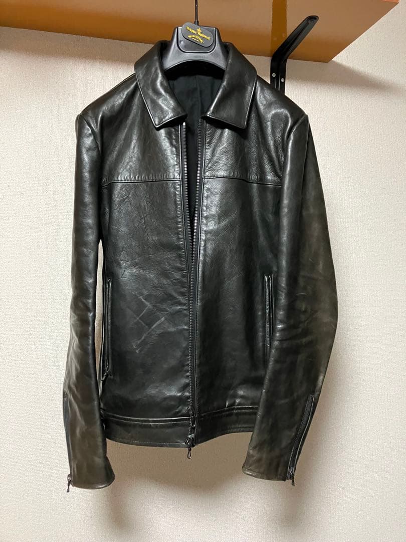 ATTACHMENT シングルライダースジャケット サイズ3 黒