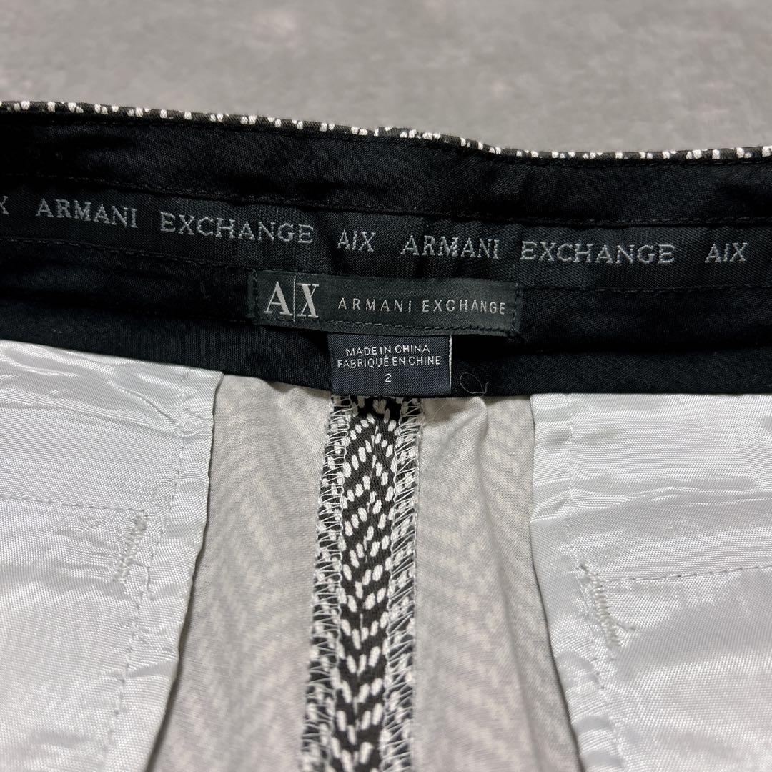 美品アルマーニエクスチェンジARMANIレディースパンツスーツセットアップ