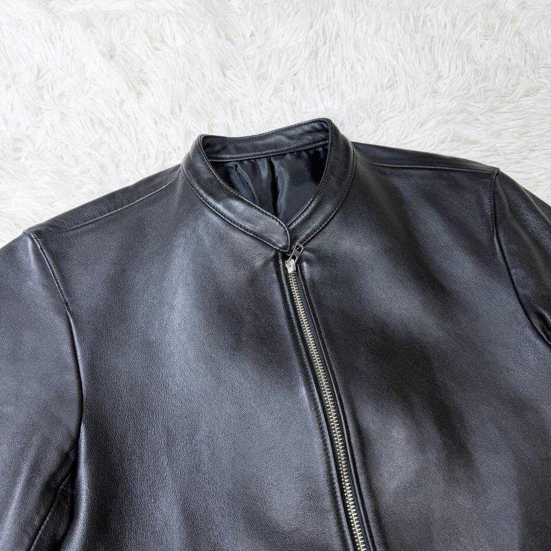 【美品】希少Lサイズ　LIDNM リドム　シングルライダース　ダウンジップ