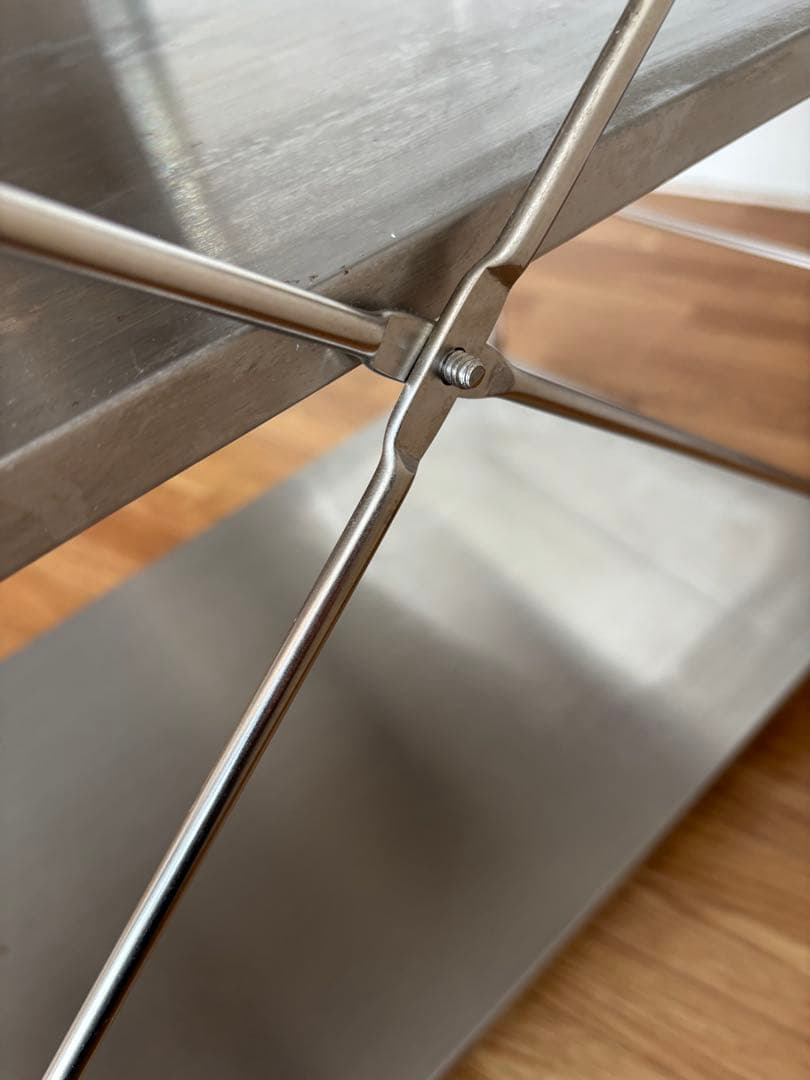 無印良品　ステンレスユニットシェルフ・ステンレス棚セット・ワイド・小