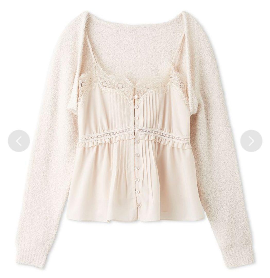 【SNIDEL】ボレロ&レースキャミセットアップ