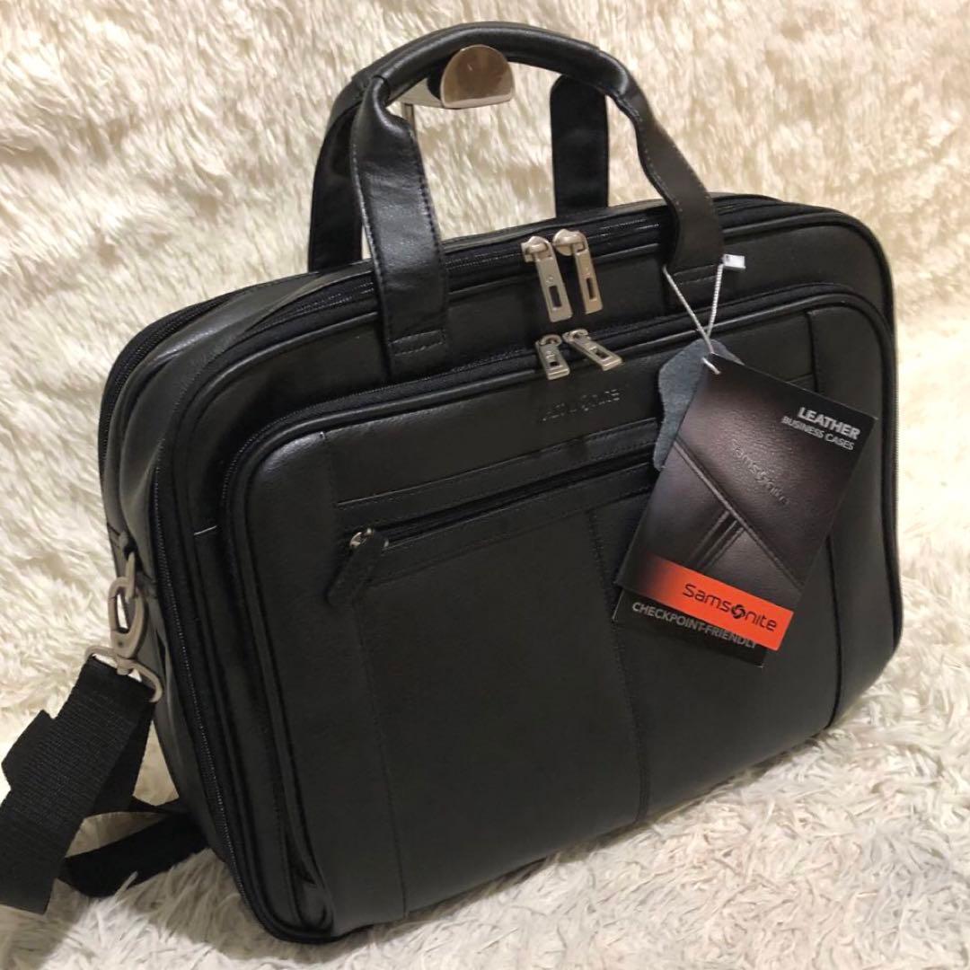 未使用✨サムソナイト 2way 通勤バッグ　ビジネスバッグ ブラック