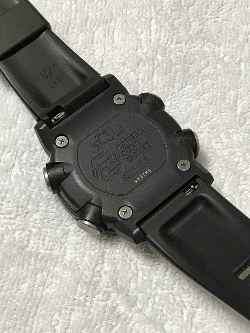 CASIO G-SHOCK GA-2000-3AJF カーキ 交換用ベルト付属