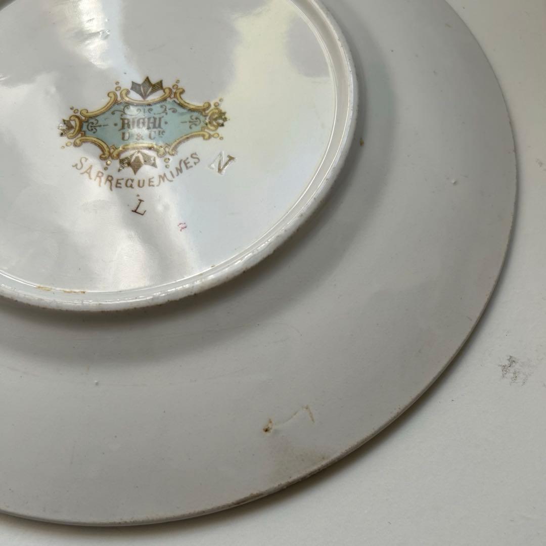 サルグミンヌ　リギ　デザートプレート　フランスアンティーク