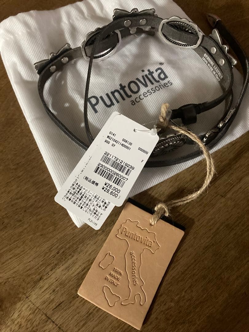 新品未使用　Puntovita プントヴィータ　コンチョ細ベルト　ウィムガゼット