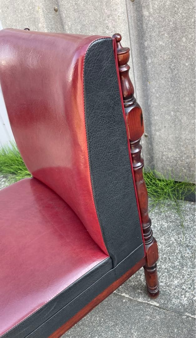 ビンテージ/レトロ/光製作所/HIKARI/喫茶店/スナックチェア/椅子/合皮③