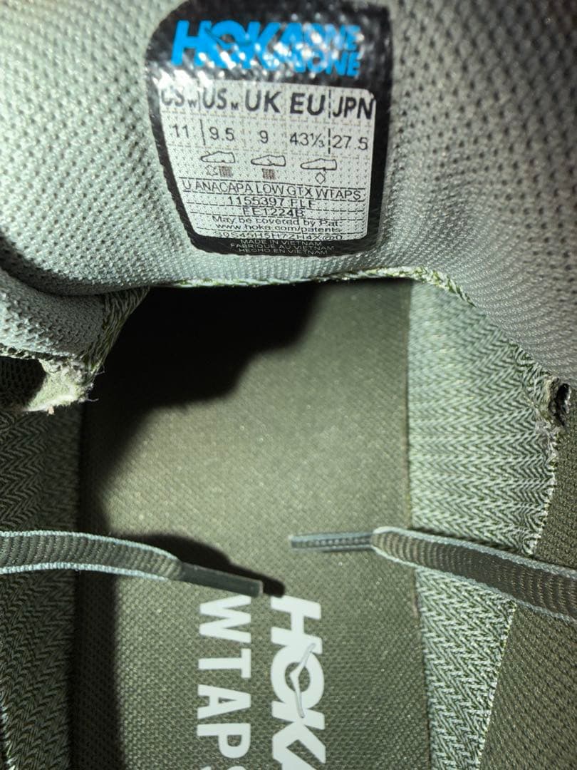 お*い様 HOKA VANDALCAPA LOW GTX WTAPS 27.5