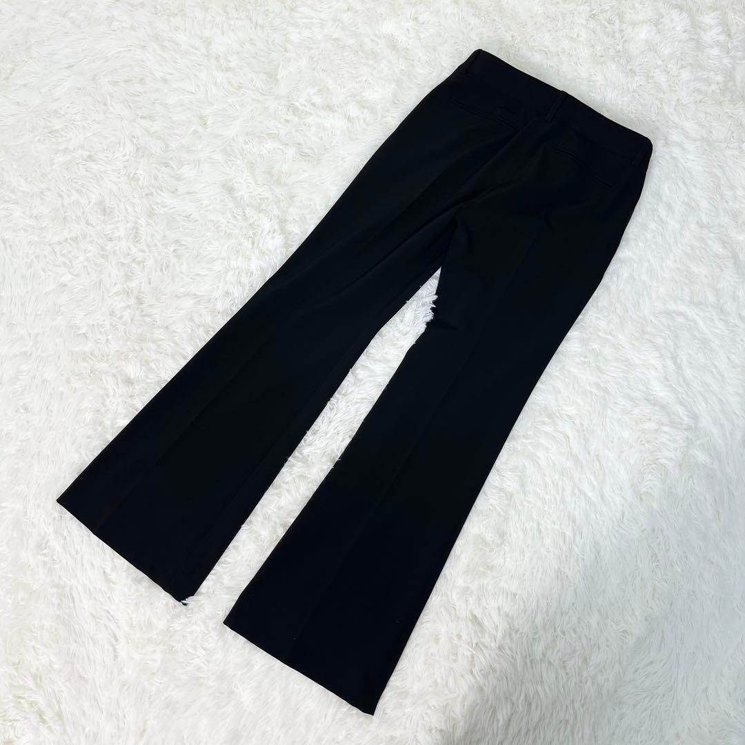 ししまる23区 パンツスーツ テーラードジャケット 裾フレア ブラック S