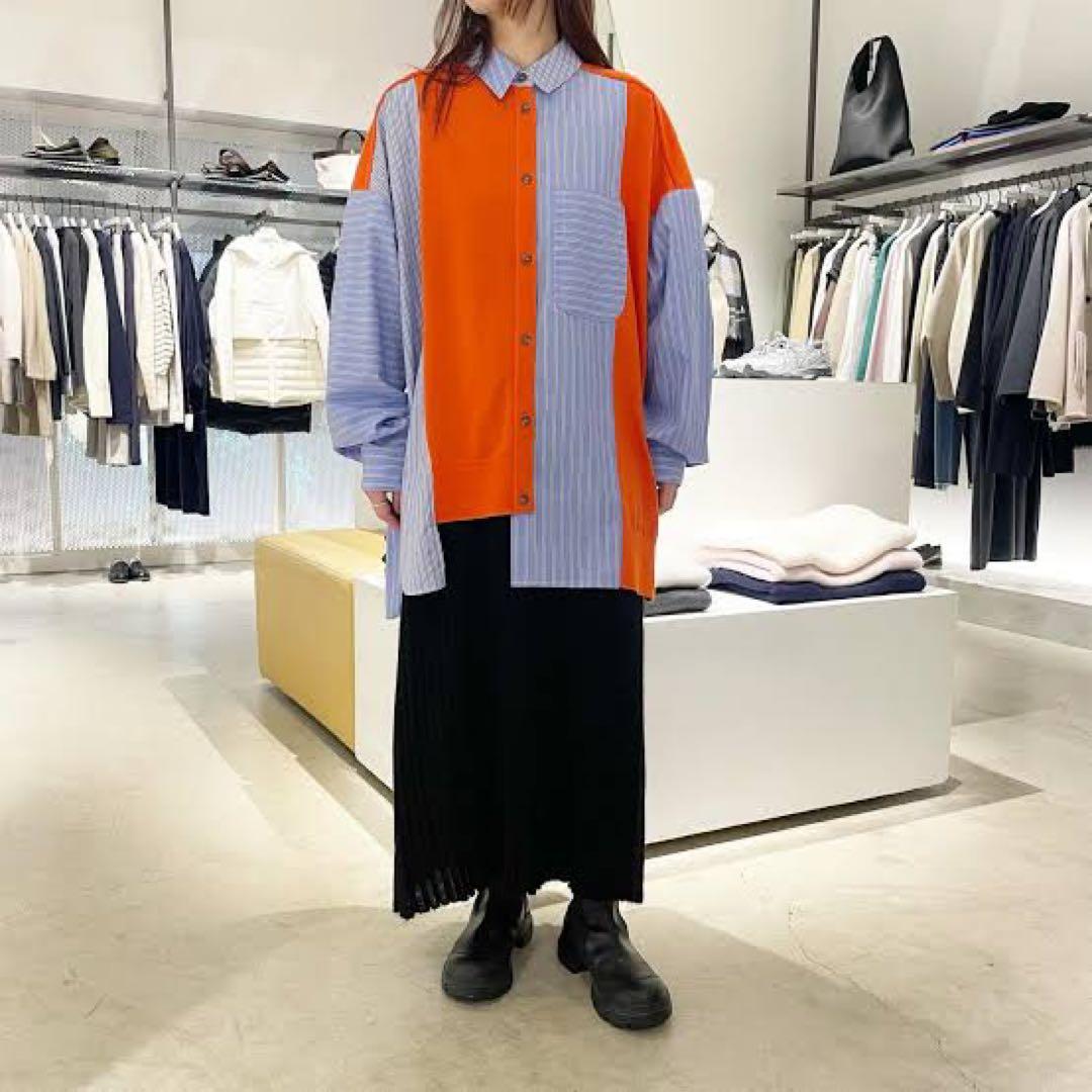 新品タグ付き　ENFOLD KNIT CARDIGAN SHIRT