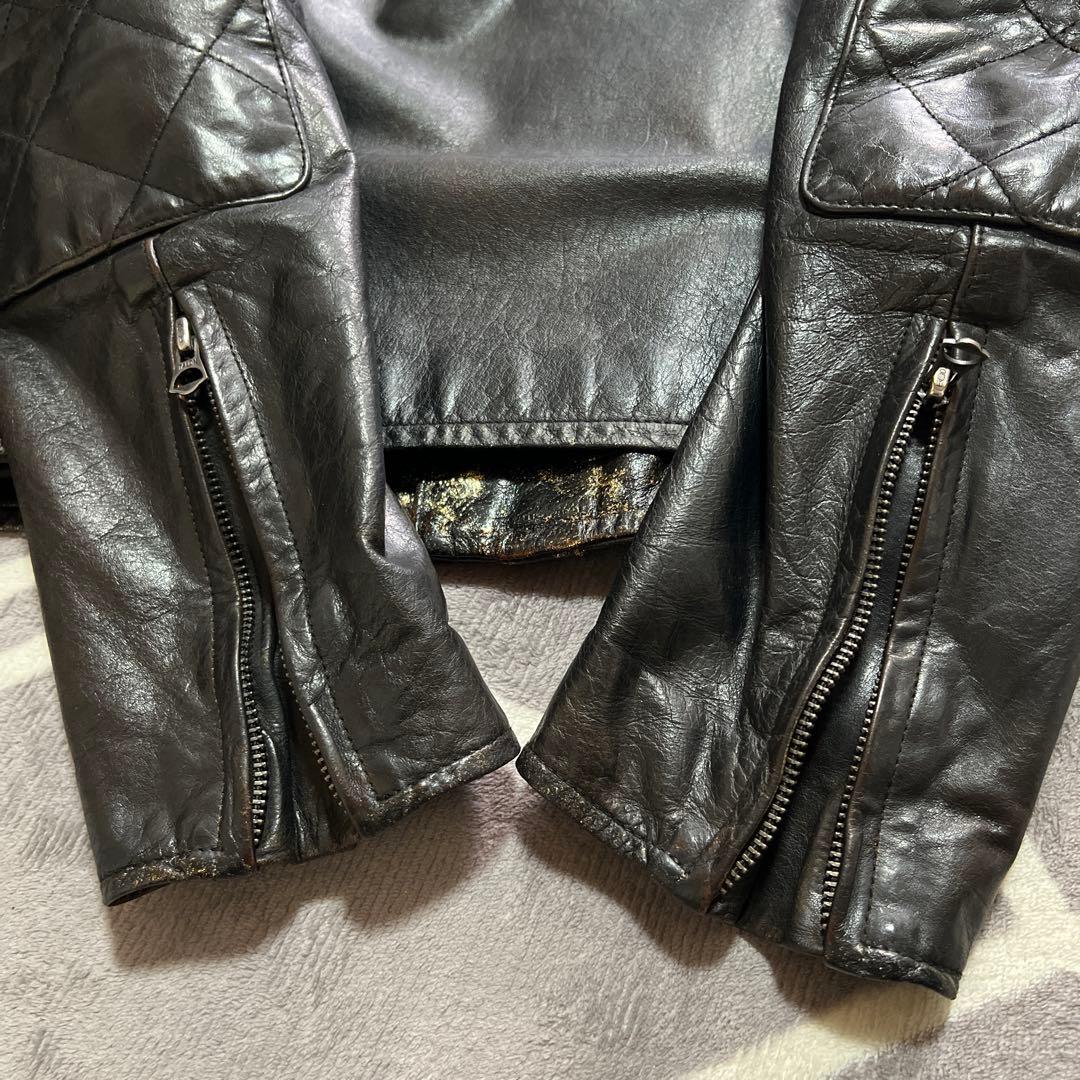 POLO RALPH LAUREN 牛革ライダースジャケット 個人デザイン変更品