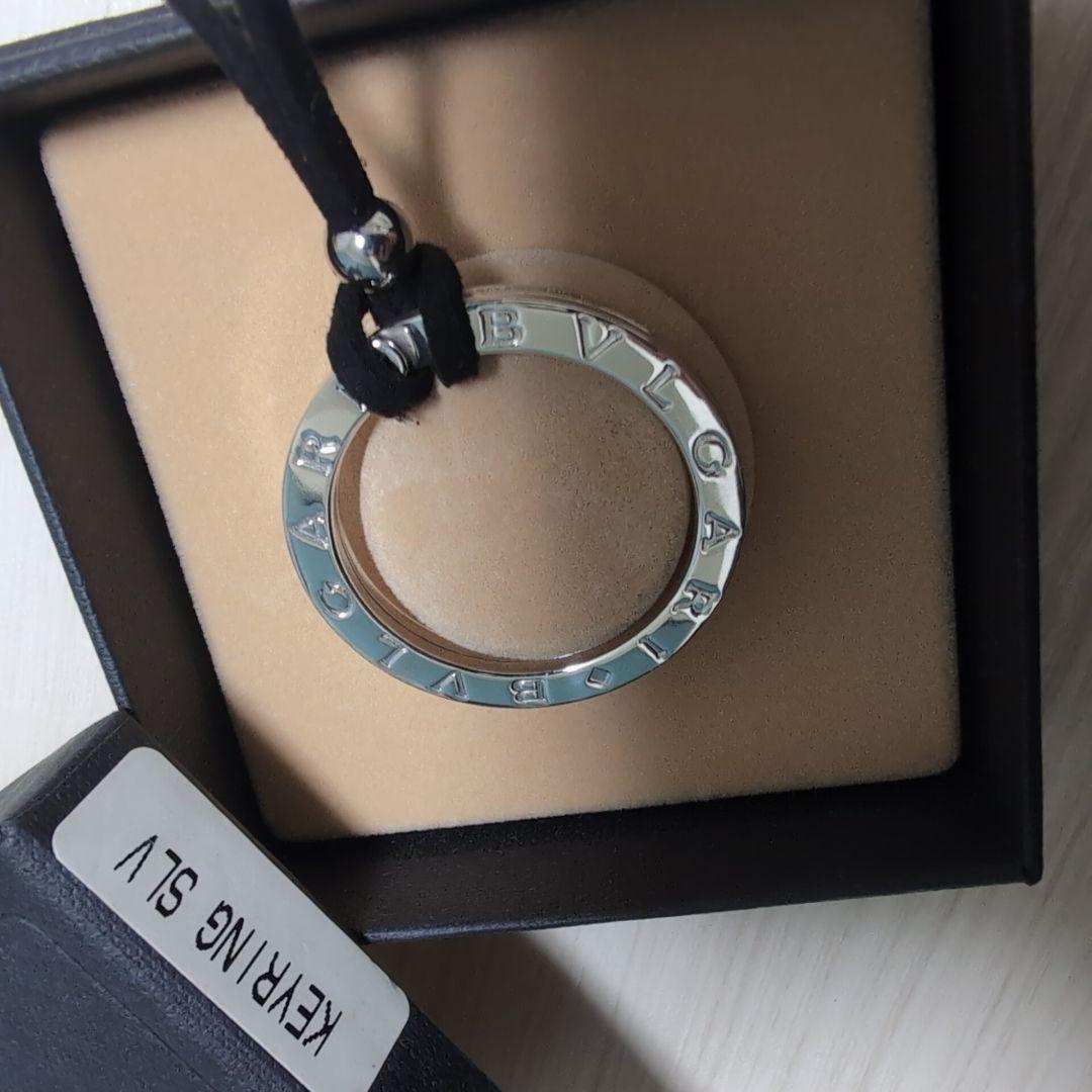 極美品 BVLGARI ブルガリ シルバーキーリングチョーカー ボックスケース付