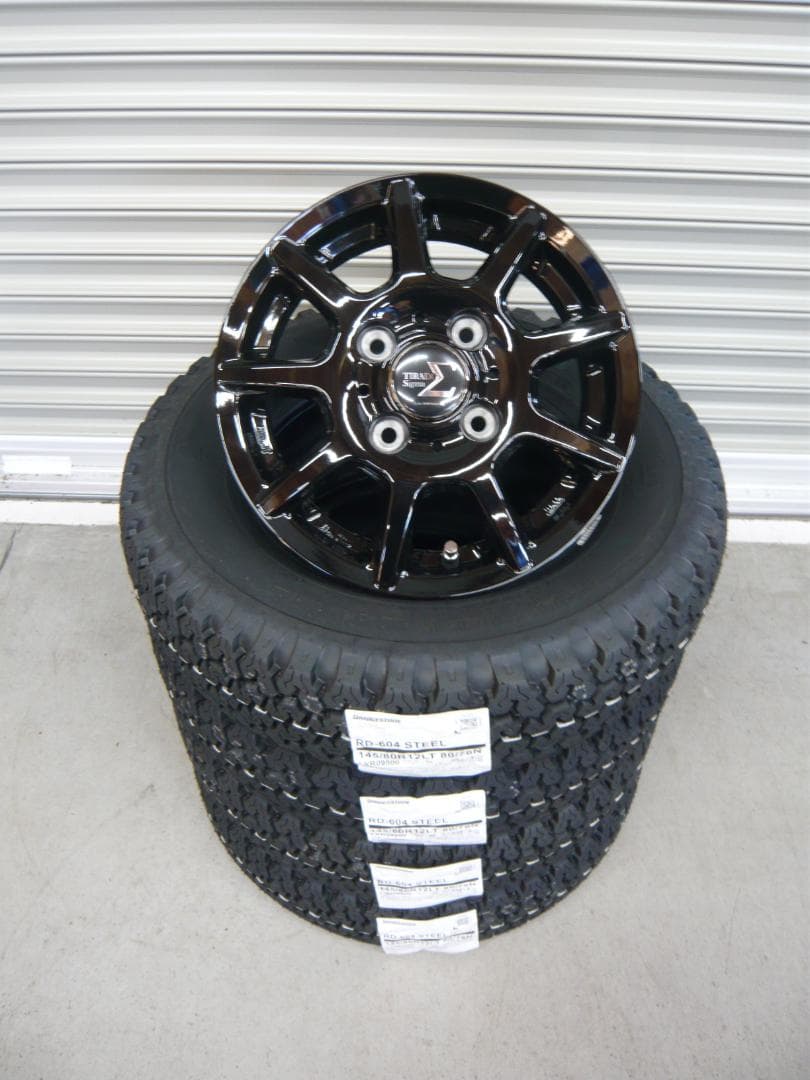 送料込☆ブリヂストンRD-604☆145/80R12LT☆Nバン・軽トラ・軽バン