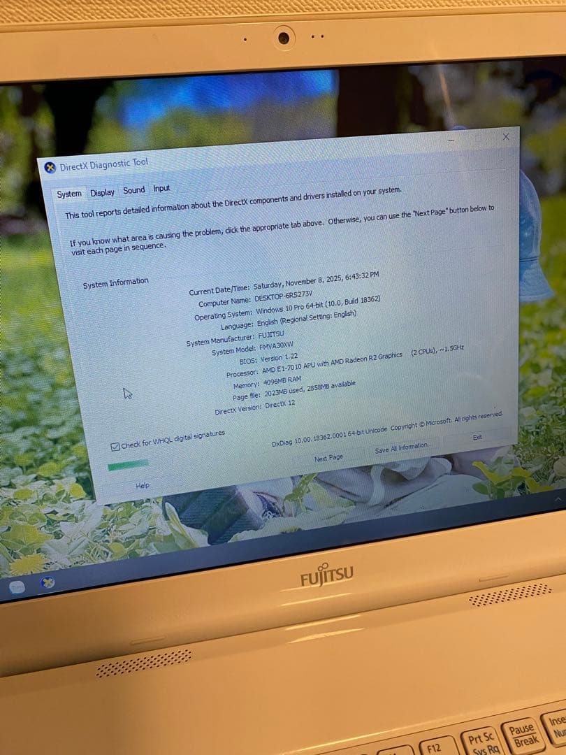 Windowsノート本体 FUJITSU LIFEBOOK AH30/X SSD 256GB