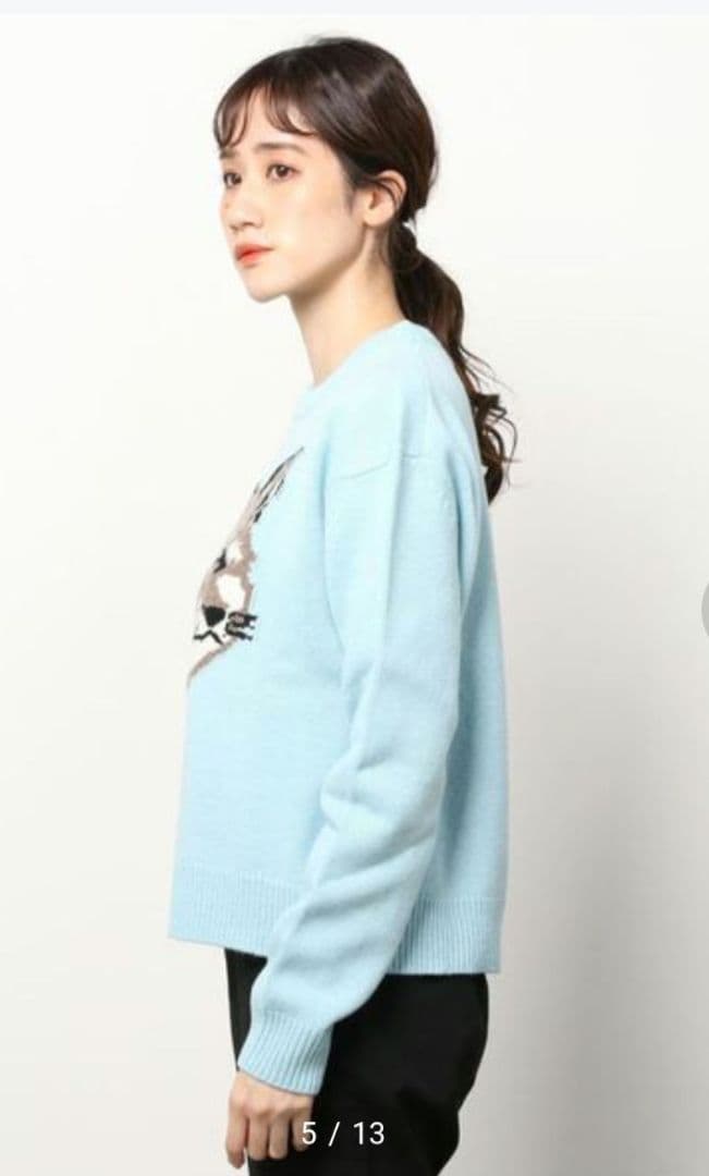 【超美品】メゾンキツネ　ビッグフォックスニットXS