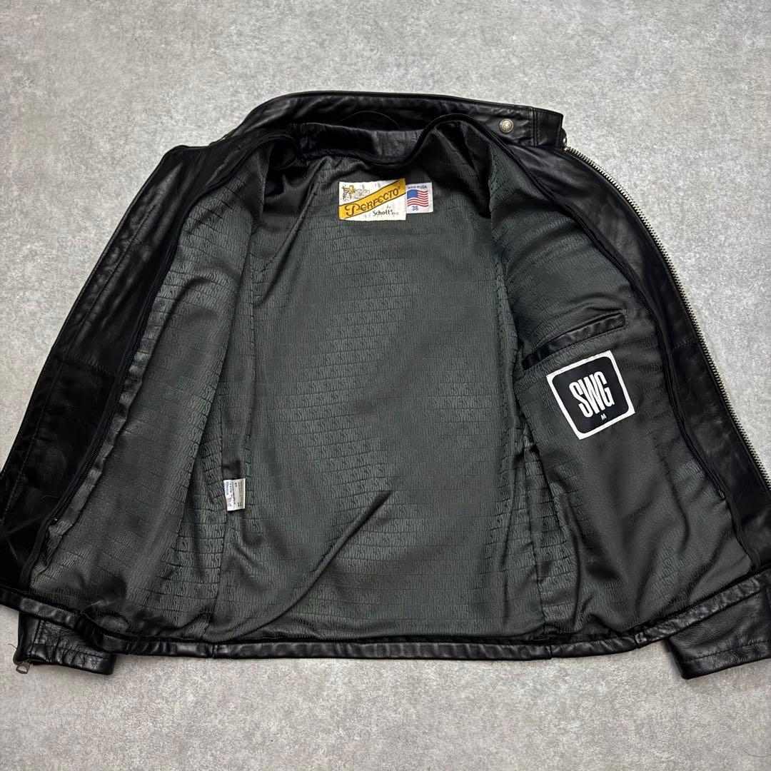 schott x SWAGGER 641GG シングルライダースジャケット