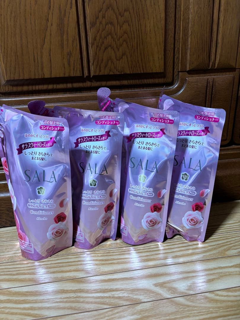 SALA サラ　コンディショナー　詰め替え用　4個セット