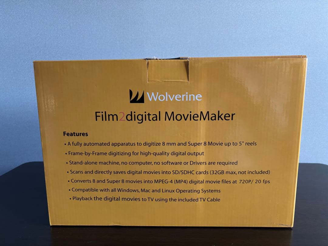 Wolverine digitalmoviemaker 8mmフィルムMP4変換