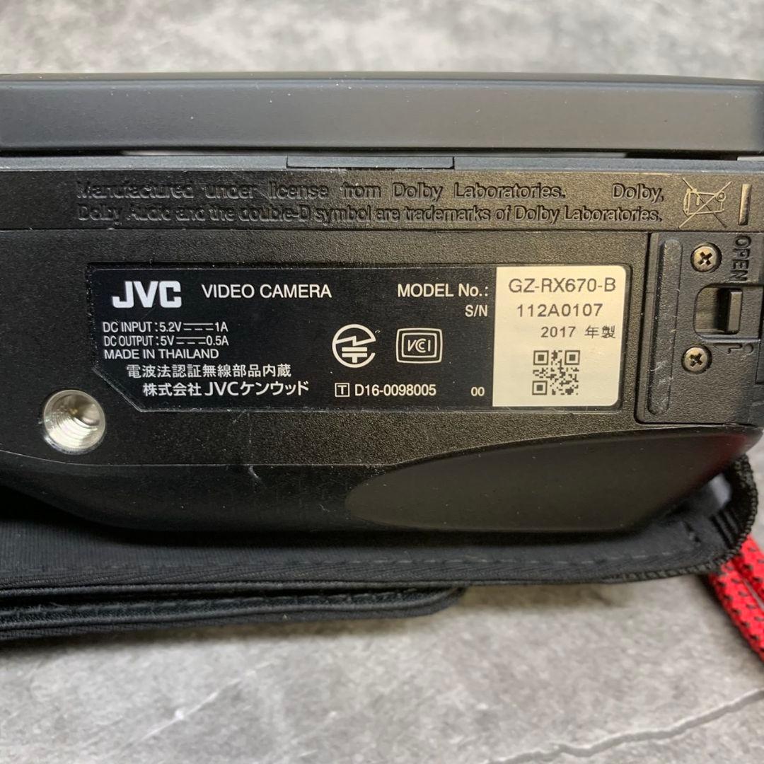J473\" JVC Everio R GZ-RX670-B ビデオカメラ 黒