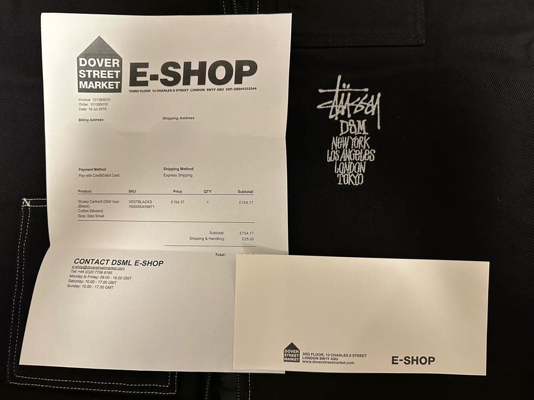 【tortoise 】新品未使用Stussy Carhartt Vest