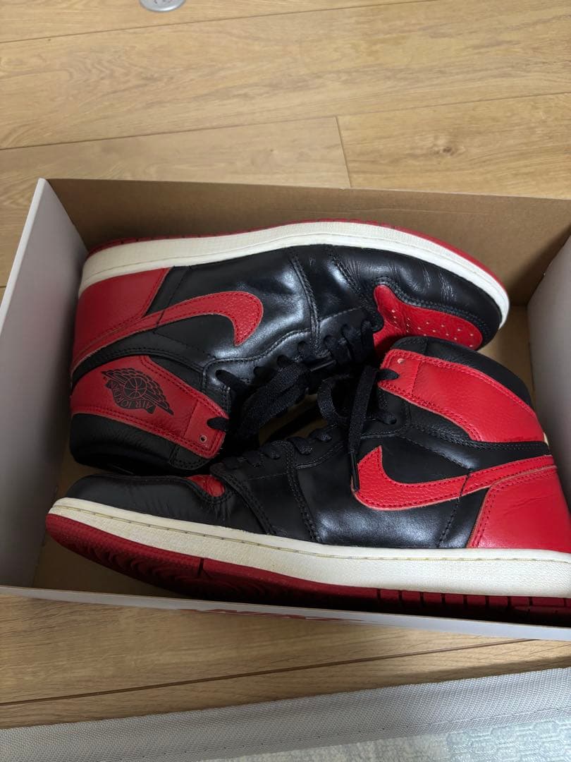 ナイキ エアジョーダン1 レトロハイOG \"ブレッド\" カスタム 28.0cm