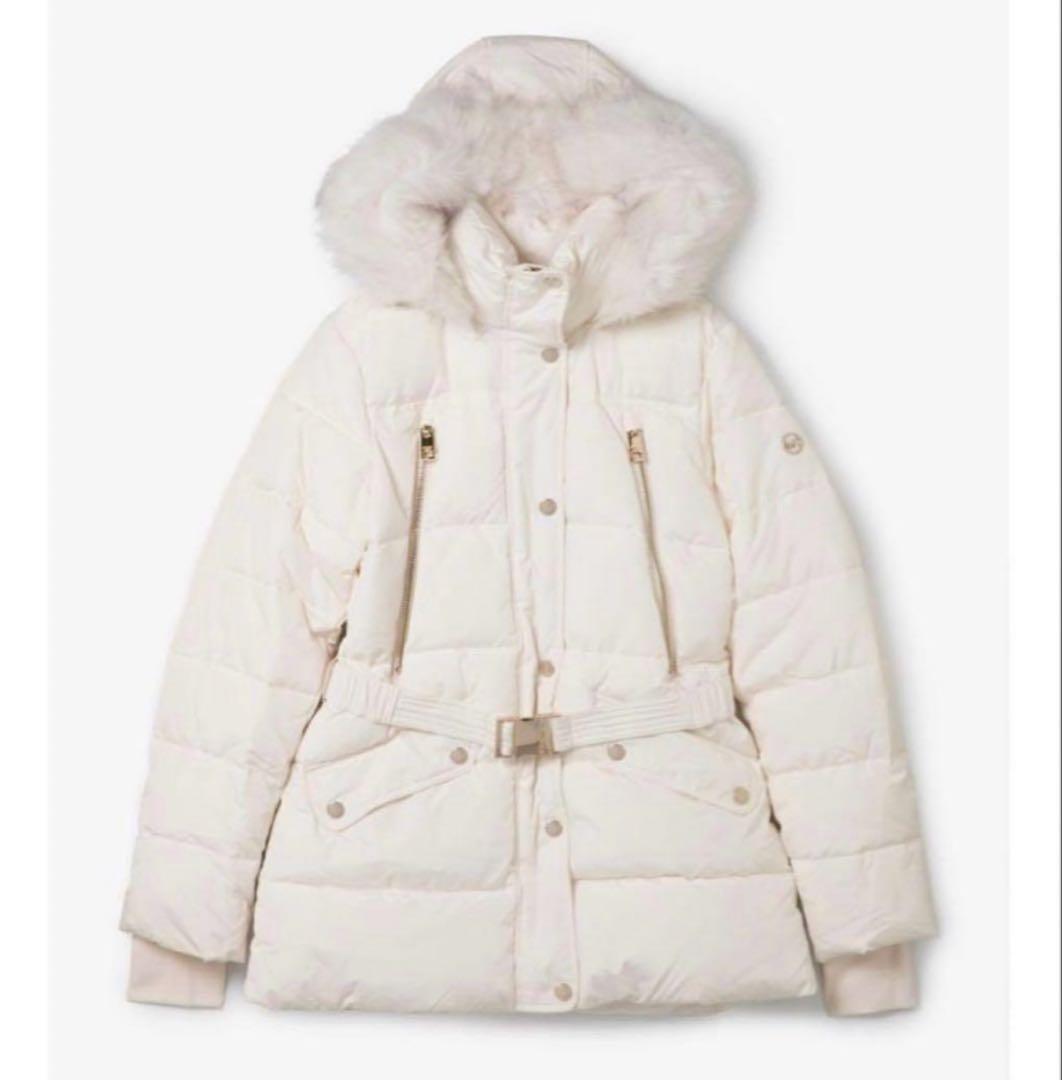 MICHAELKORSマイケルコースベルテッドフォー ジップパファージャケットL