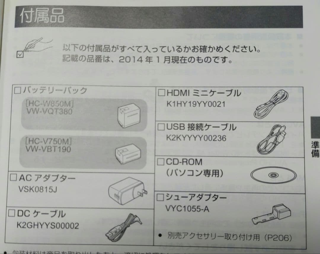 Panasonic HC-V750M ビデオカメラ ※液晶モニター不具合あり