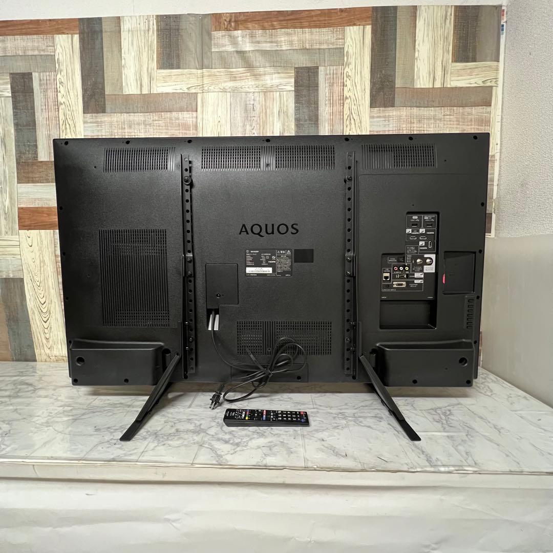 即日受渡❣️全国送料込シャープ50型液晶テレビ外付HDD録画対応　Wチューナー