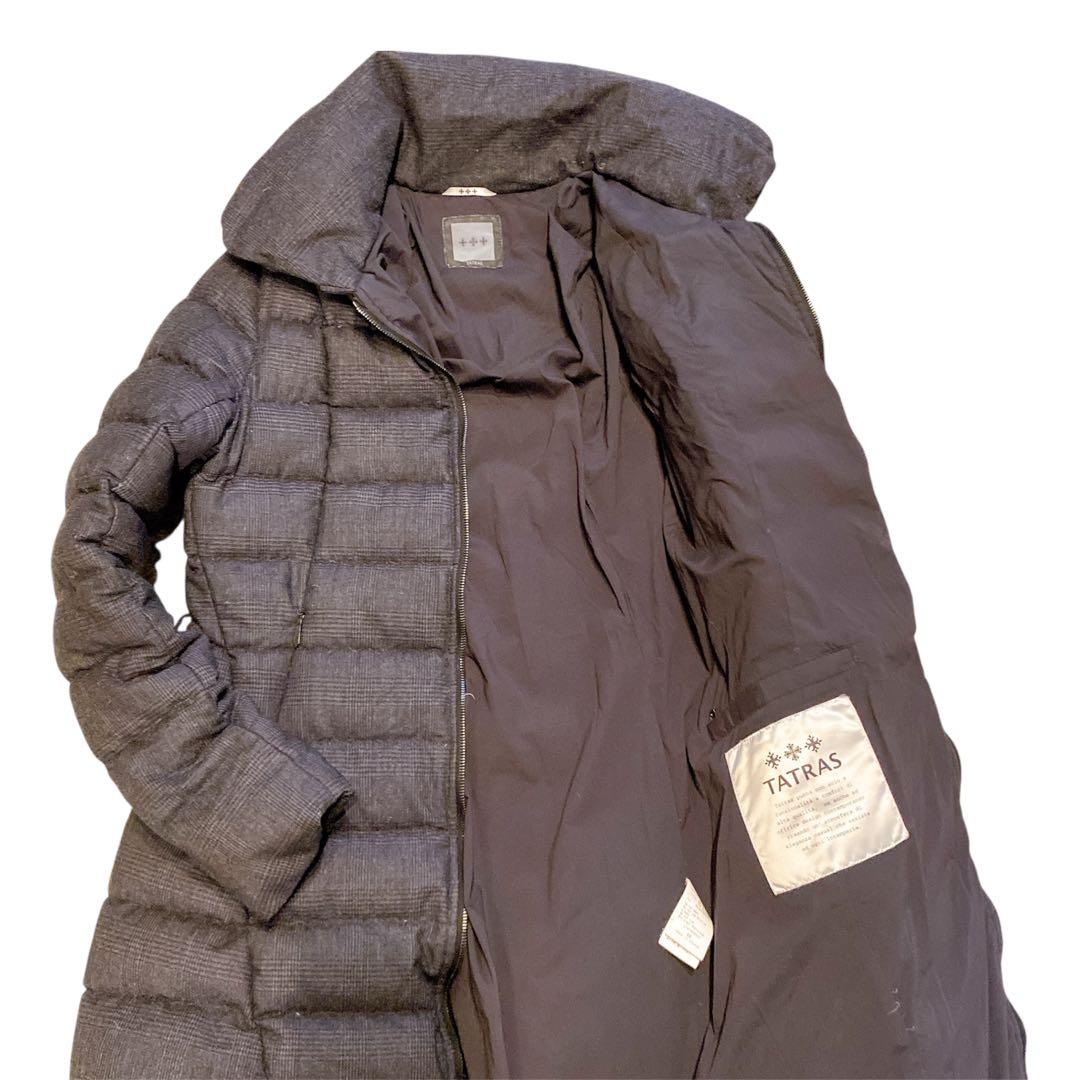 R*n様 【訳あり】TATRAS 定価14万 カシミヤ混 ロングダウン グレー