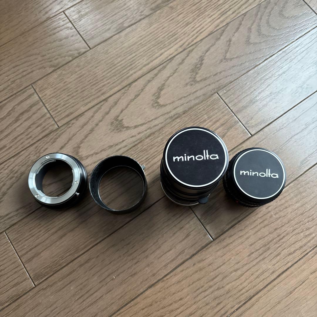 レンズ(単焦点) minolta mcrokkor50mmf/1.7 auto135mmf/2.8