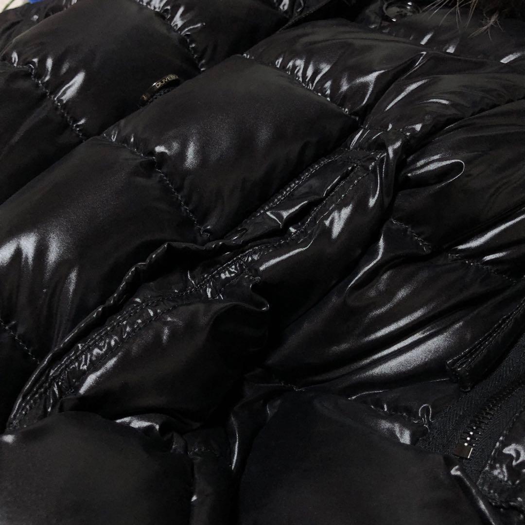未使用級　デュベティカ　ダウンコート　corcira　ラクーンファー　黒　40
