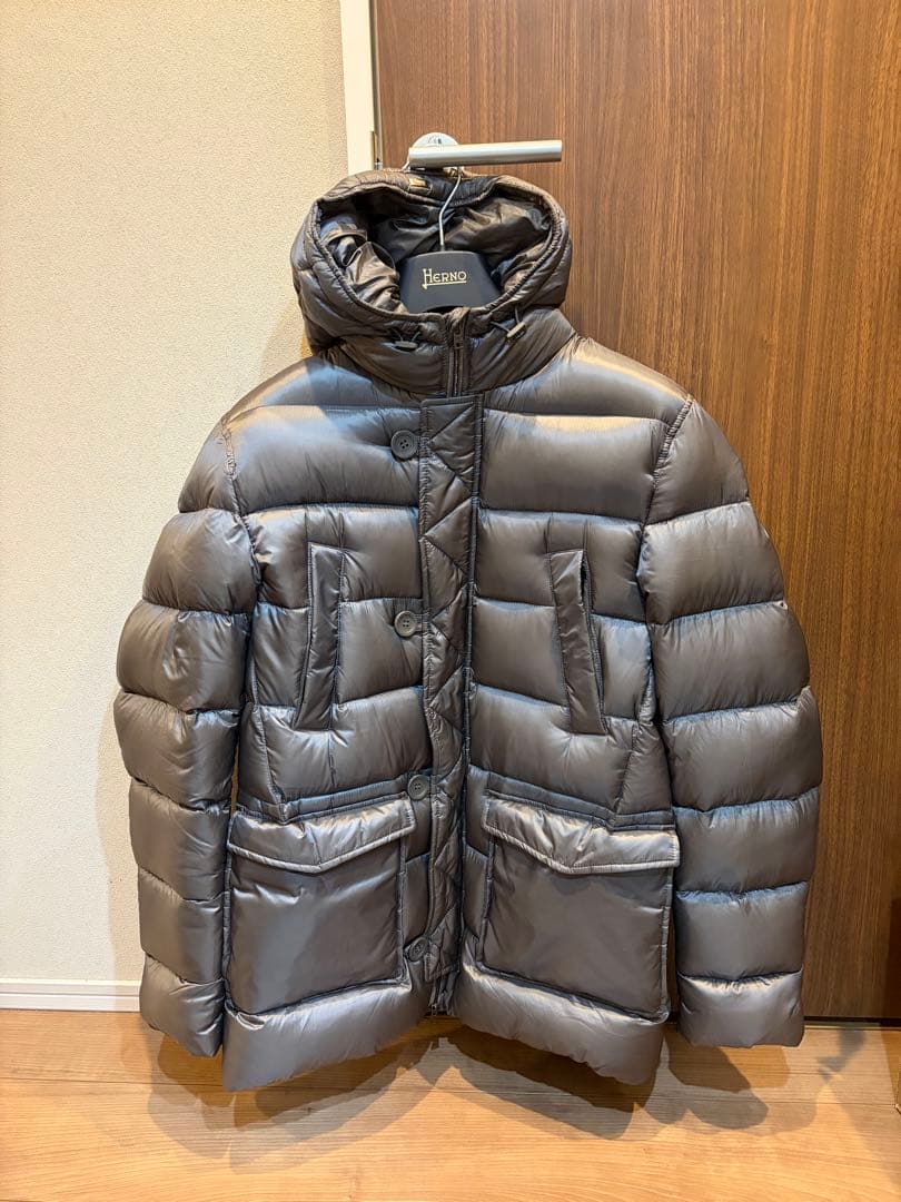 美品　ヘルノ HERNO ダウンコート n-3b 型　48