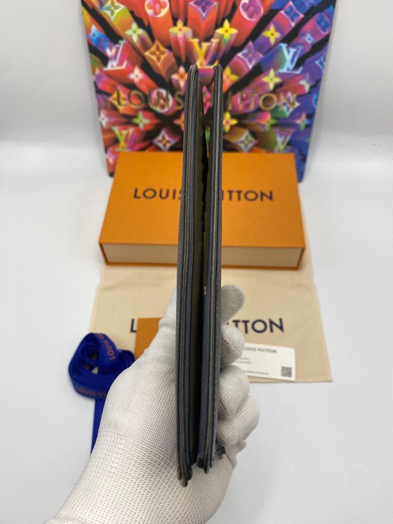 美品‼️ 新型　ルイヴィトン 長財布 ポルトフォイユ ブラザ ダミエグラフィット黒