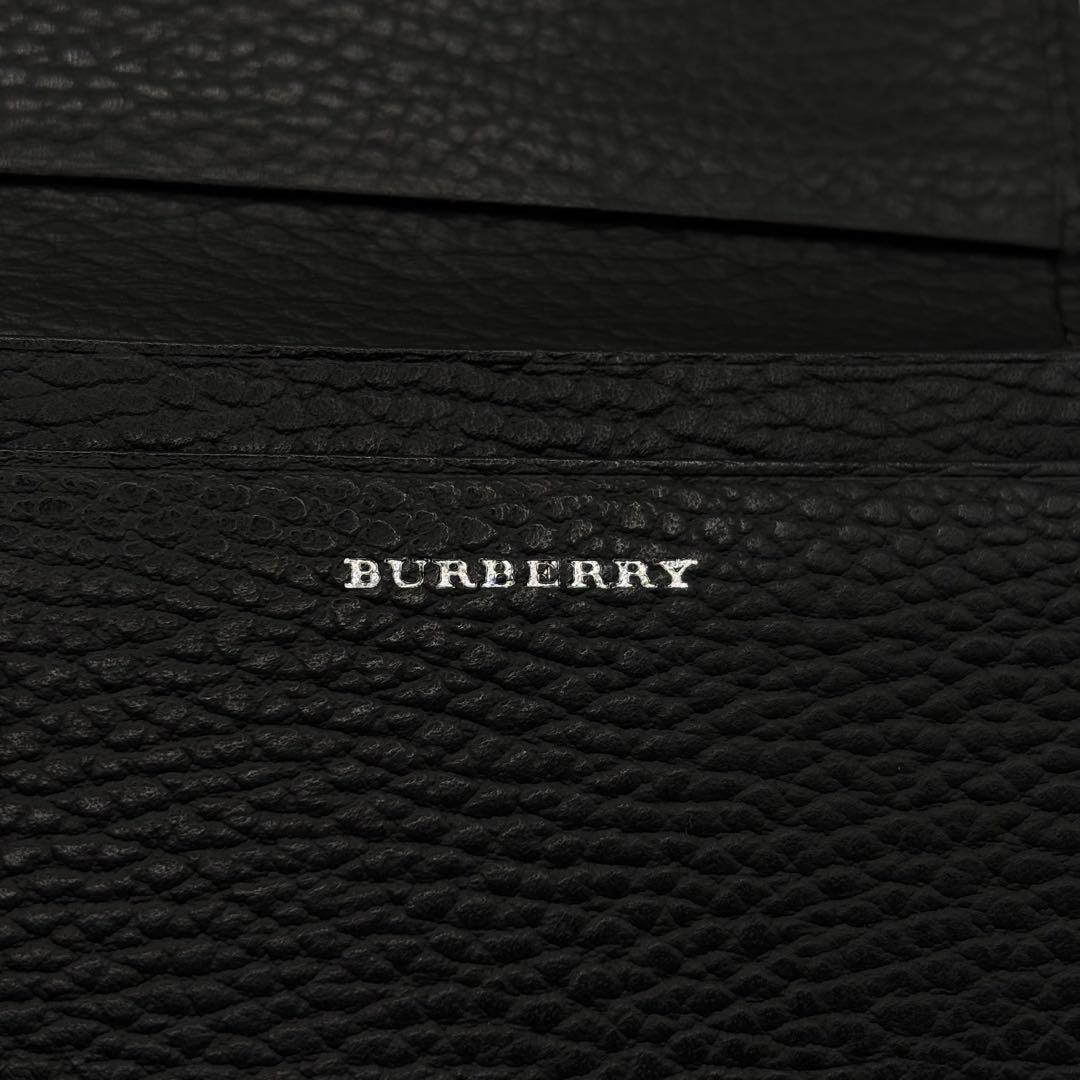 BURBERRY 名刺ケース　カードケース　ブラック　ノバチェック　レザー