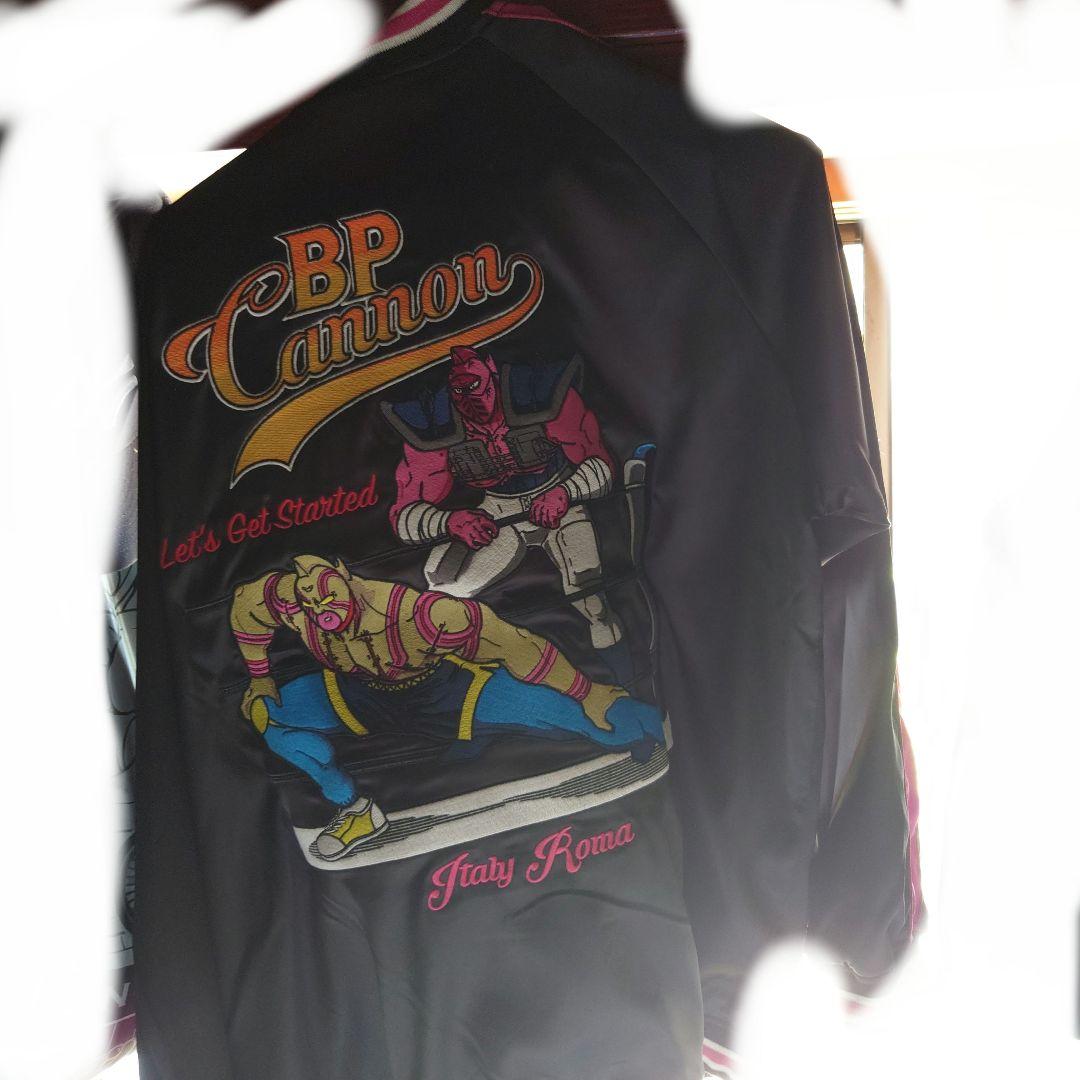 キン肉マン　刺繍スカジャン　　リバーシブル素材