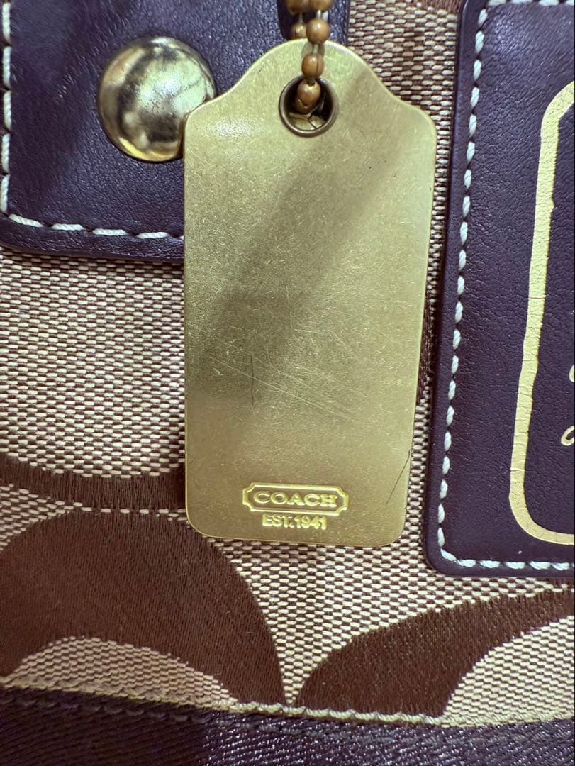 コーチ COACH ボストンバッグ　シグネチャー　キャンバス　レザー　2way