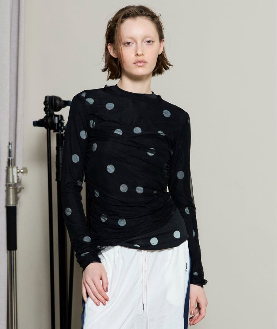 【Maison Special】 25AW シアードットレイヤードトップス