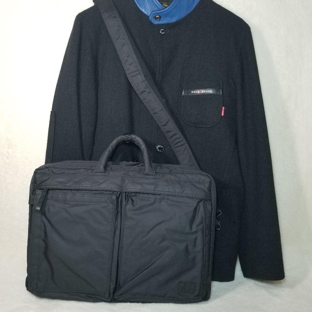美品　ヘッドポーター　2way ブリーフケース　ブラックビューティー　2層式