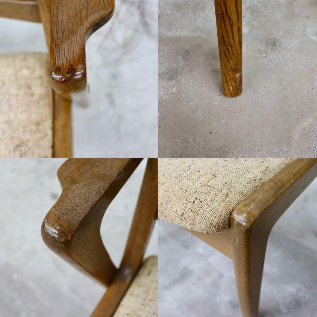 GMIH77A○昭和レトロ 北欧スタイル ヴィンテージ ダイニングチェア サイド