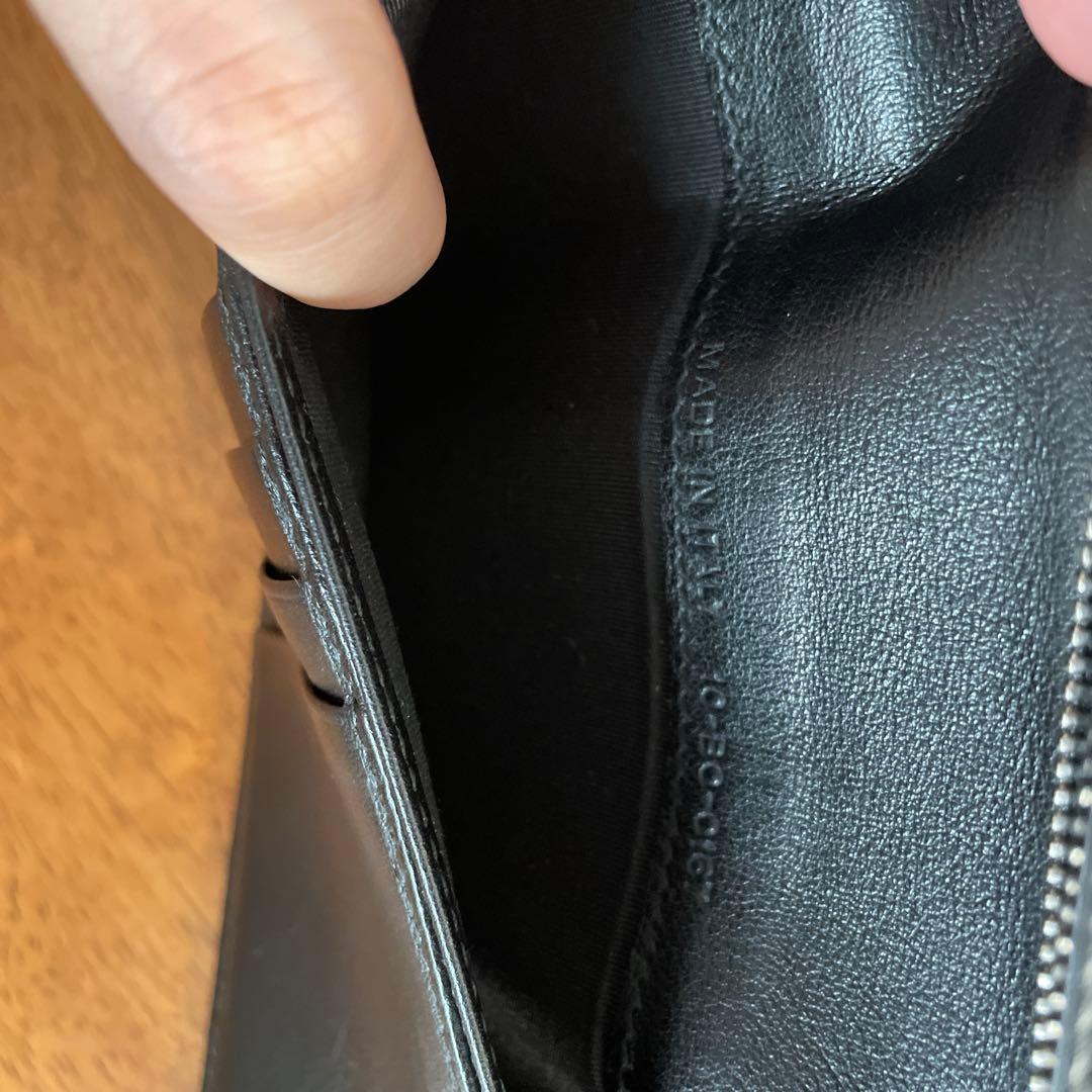 ChristianDior ディオール財布メンズブラックレザー長財布